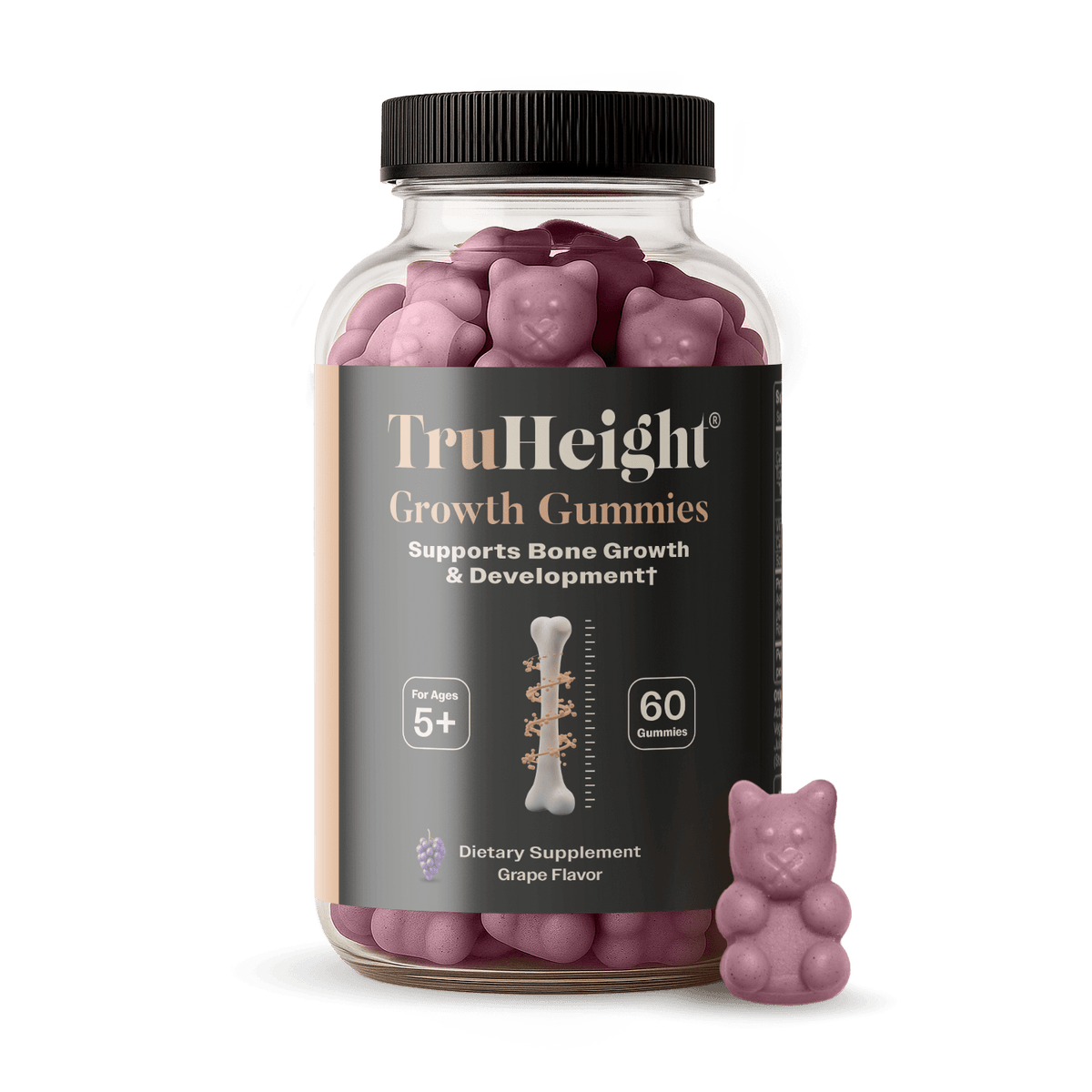 TruHeight Growth Gummies Tall Nutrition for Natural Growth Supplement for Kids & Teens