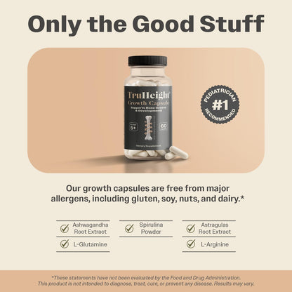TruHeight Growth Capsules - Tall Nutrition for Natural Growth