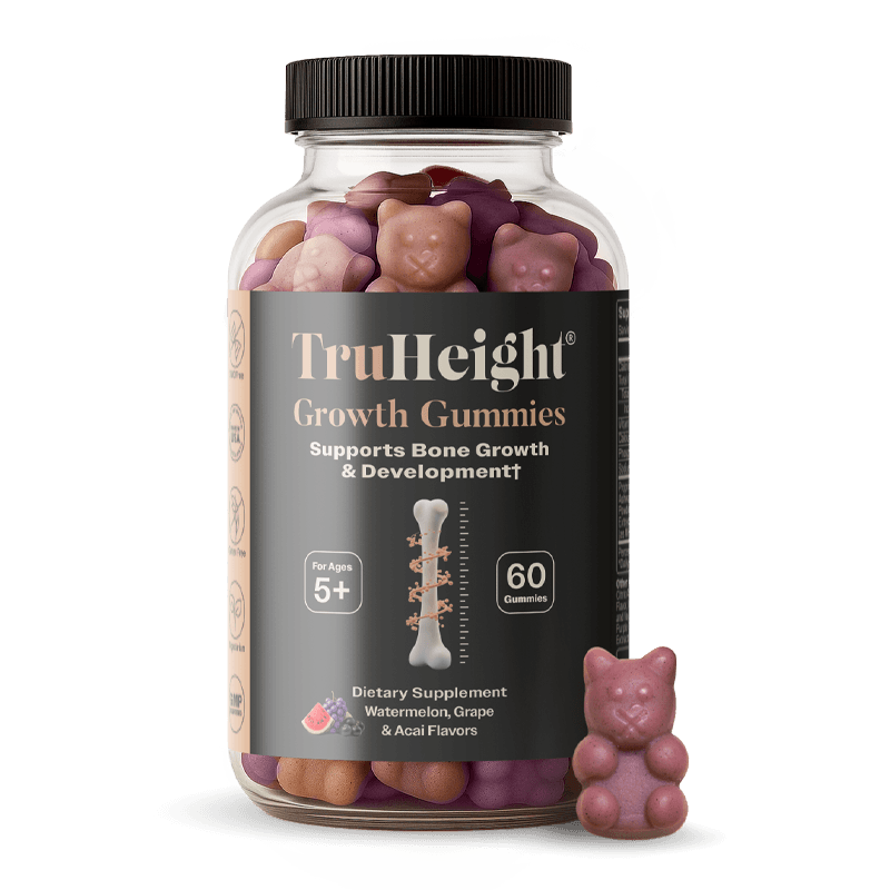 TruHeight Growth Gummies Tall Nutrition for Natural Growth Supplement for Kids & Teens